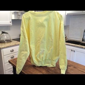 BRIGHT YELLOW COTTON PULLOVER TOP/JACKET, MEDIUM